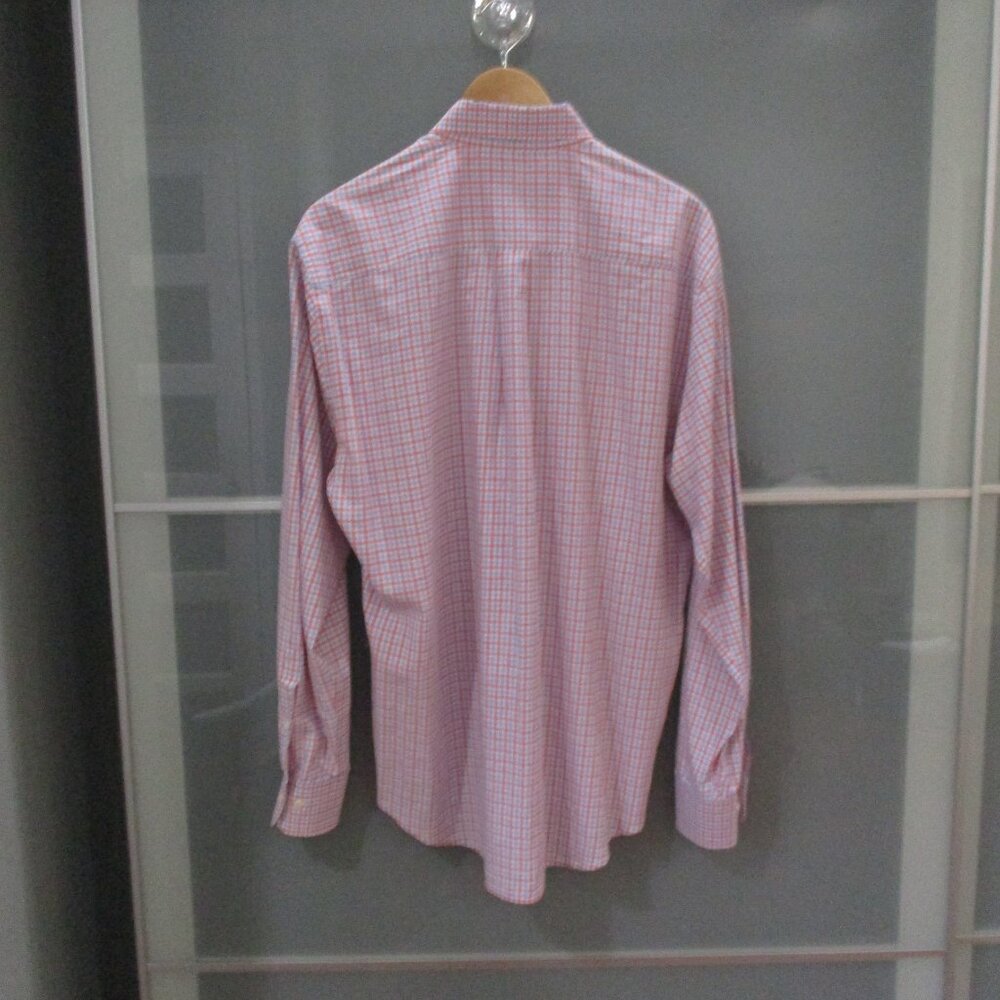 *SOLD* Peter Millar Crown Finish Men's Long Sleeve Plaid Button Down Dress Shirt - Picture 2 of 4